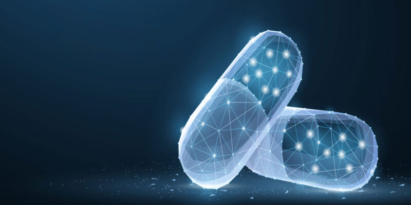 Digital illustration of pills