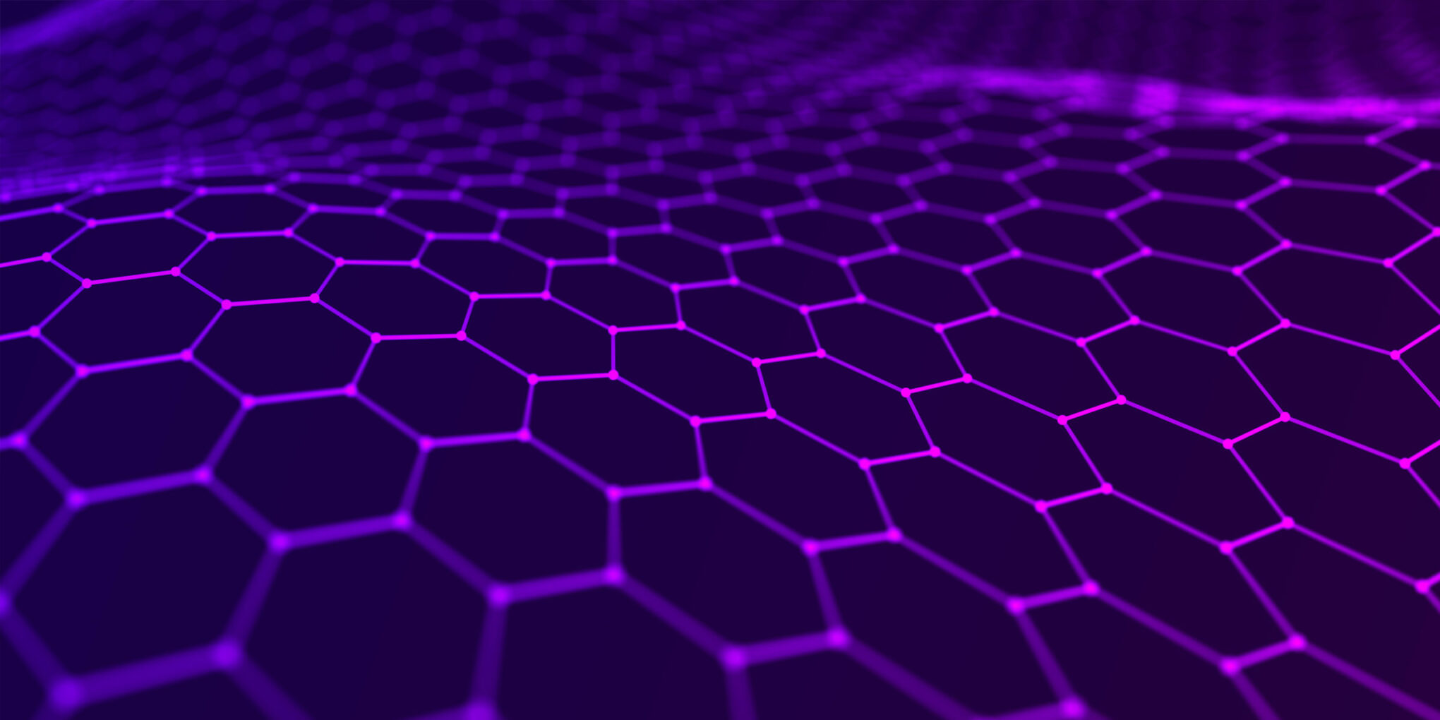 Abstract Purple Hexagon Wave